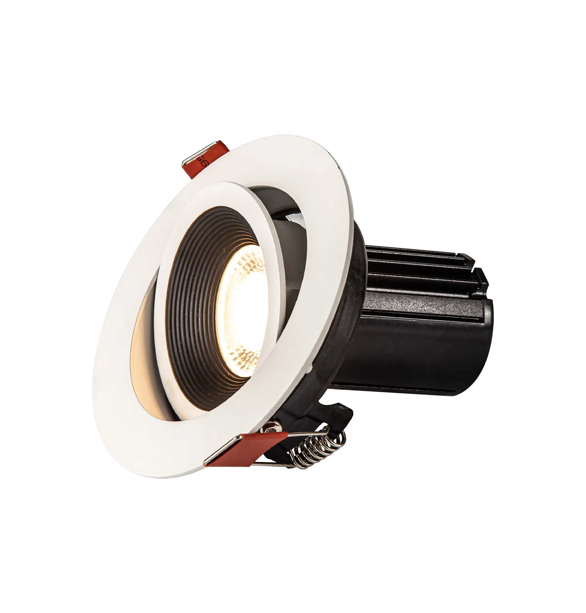 Bono 10 Tridonic Powered 10W 2700K 710lm 36° CRI>90 LED Engine White Round Adjustable Recessed Spotlight, IP20 DM201314  Dlux Bono 10